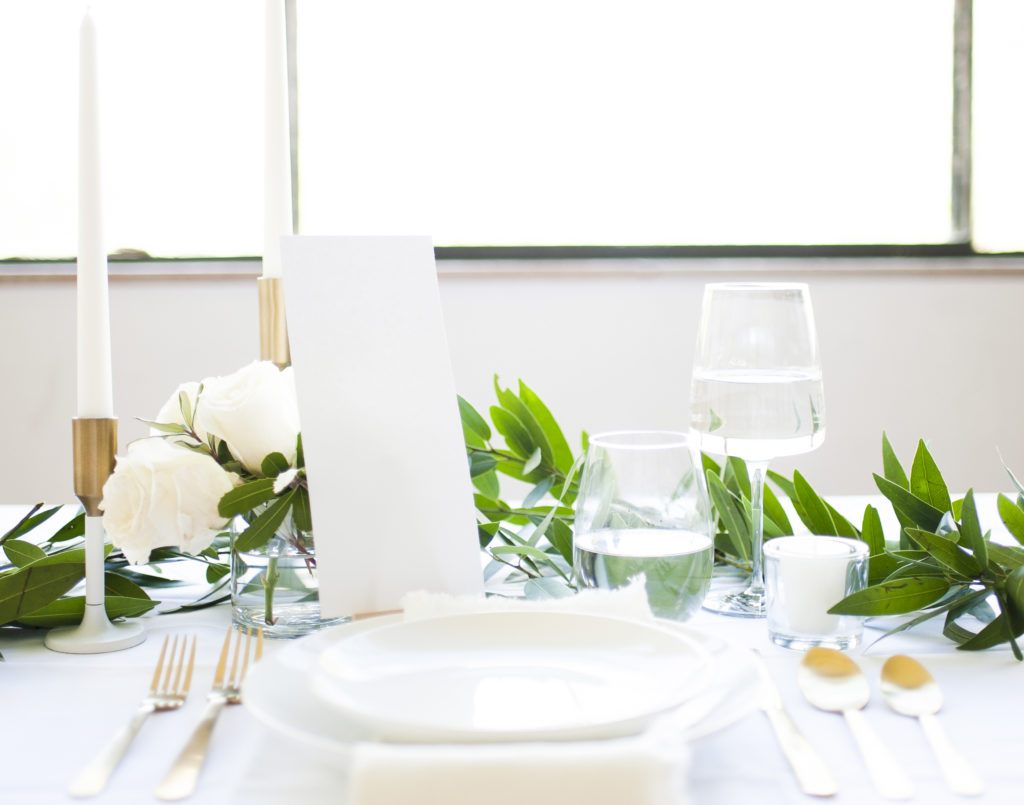 Event Planning Gold Place Setting