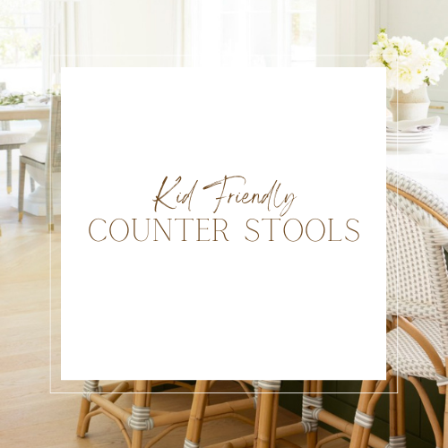 Kid friendly counter stools, cover photo
