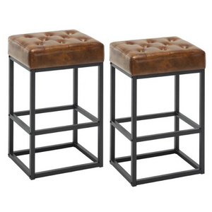Kid Friendly Counter Stools, Kitchen PU Leather Counter Stool